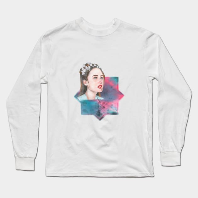 Li Qin - Fair and squares Long Sleeve T-Shirt by Musings Home Decor